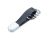 Twister Style Schlüsselanhänger mit abgerundetem Twist-Verschluss Midnight Black