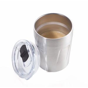 Troika Espresso Doppio Edelstahl Isolierter Thermo Becher Stainless Steel