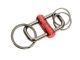 Troika 2-Way Key Gleitschloss Einfacher Schlüsselring Rot